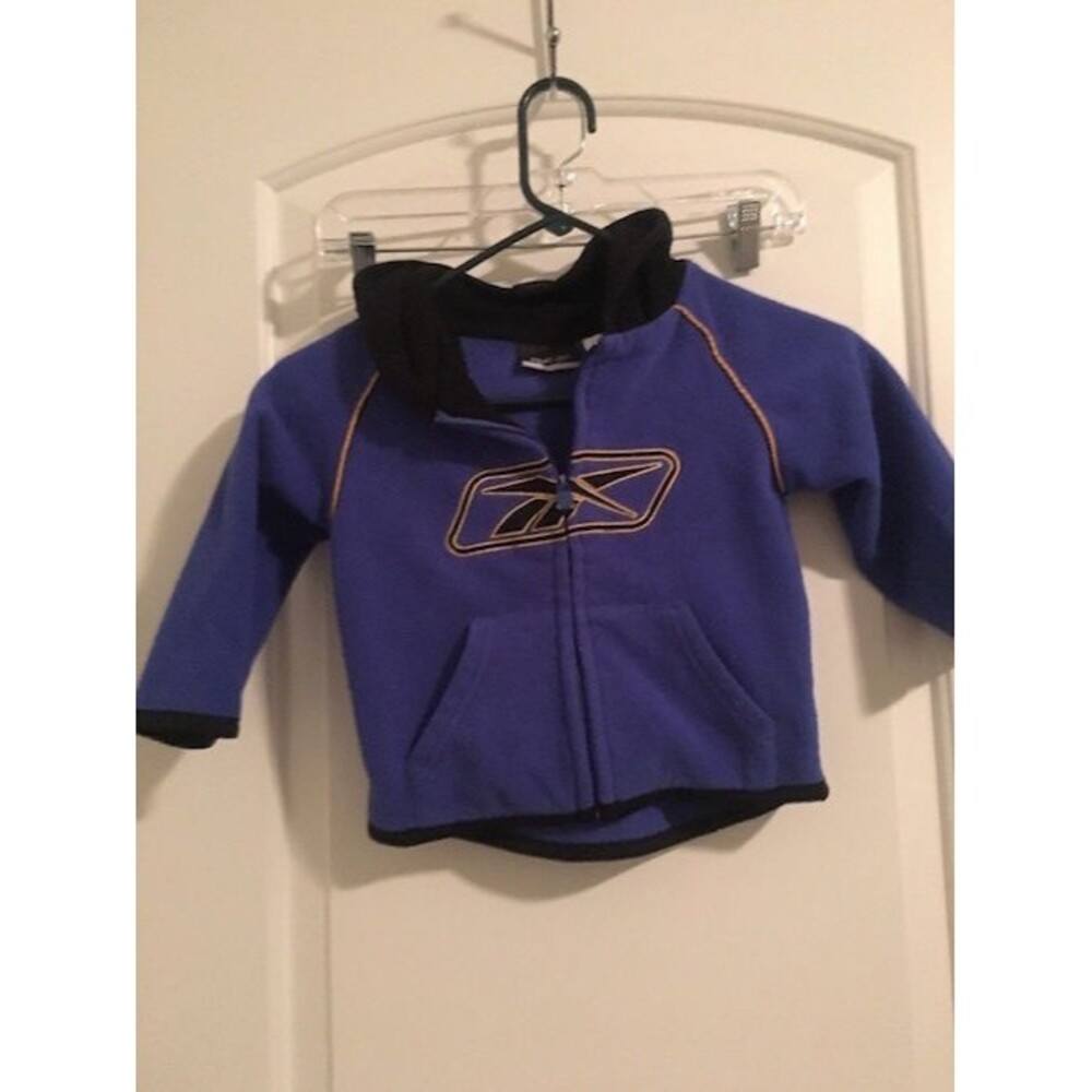 RBX Toddler Boys Fleece Full Zip Jacket Coat Size 3T Purple Black Gold